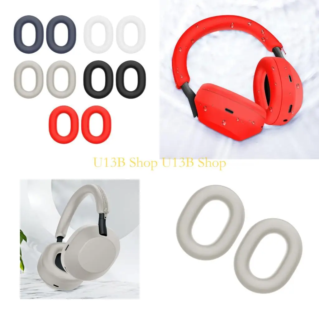 U13B Protective Earpad Sweat Covers Silicone Case Covers For WH1000xm6 Earphone Preserving Their Condition Against Sweat