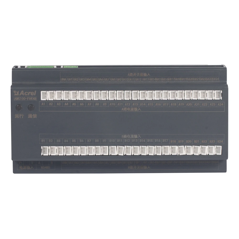 Acrel AMC100-FAK48 AC digital power consumption monitor 30 channels single phase or 10 channels 3 phase for IDC with modbus-rtu