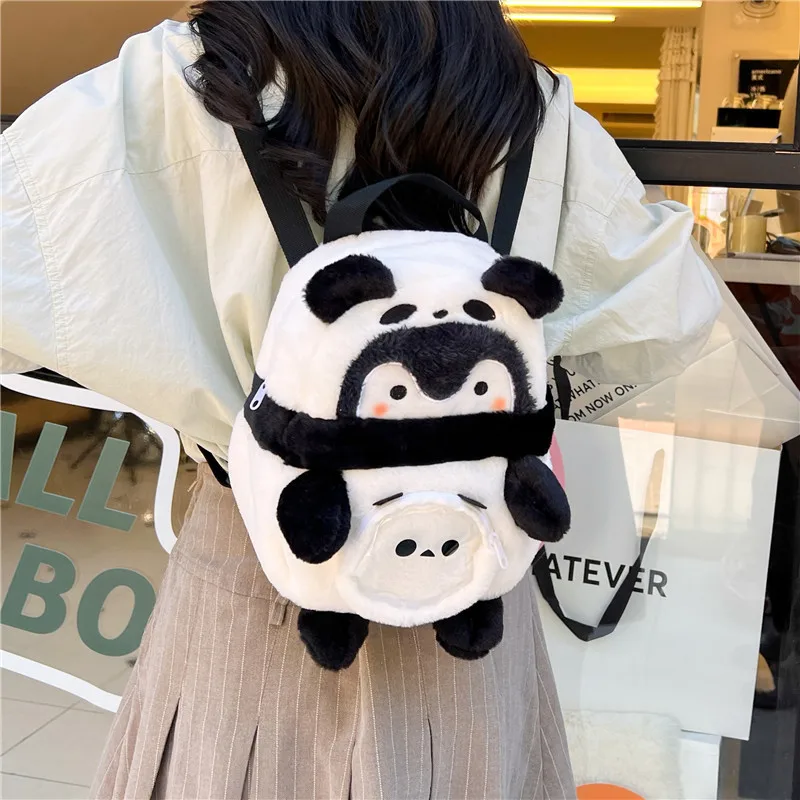 Cartoon Panda Pinguïn Kinderen Vakantie Rugzak Personages Rollenspel Messenger Bags Kinderen Knapzak Voor Kinderen Geschenken