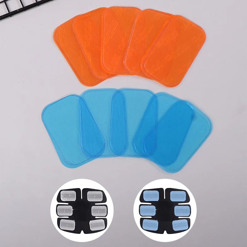 

10Pcs 4*6cm/3.8*6.4cm EMS ABS Fitness Gel Pads Muscle Stimulator Exerciser Replacement Gel Patch Fitness Accessories