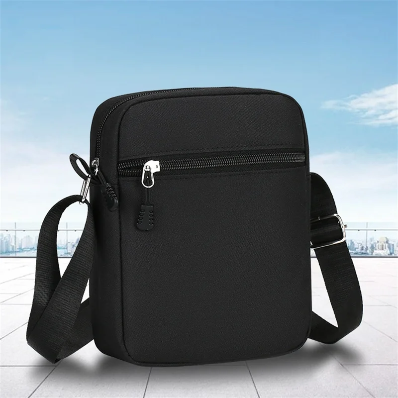 Men's and women's single-shoulder bags crossbody bags solid-colored single-shoulder small bags lightweight mobile phone bags