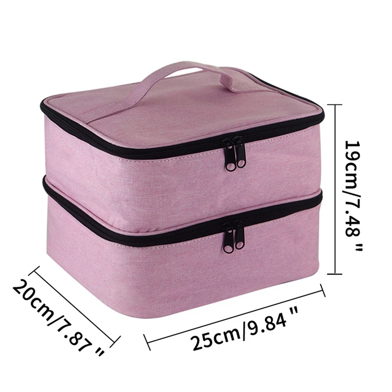 Sac de rangement portable pour vernis à ongles, support pour vernis à ongles, peut contenir 30 lampes HI et sèche-ongles