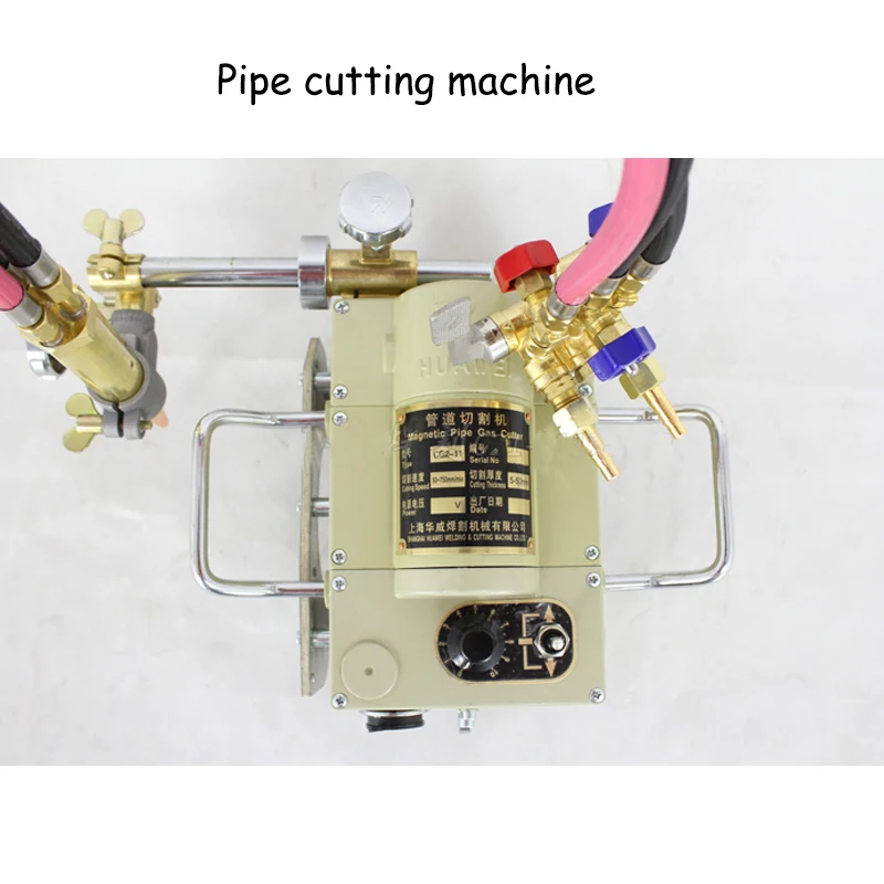 2026 CG2-11 Semi-Auto Electric Magnetic Pipe Cutting Machine Flame Cutter 6-50mm Pipeline Gas Groove Machine