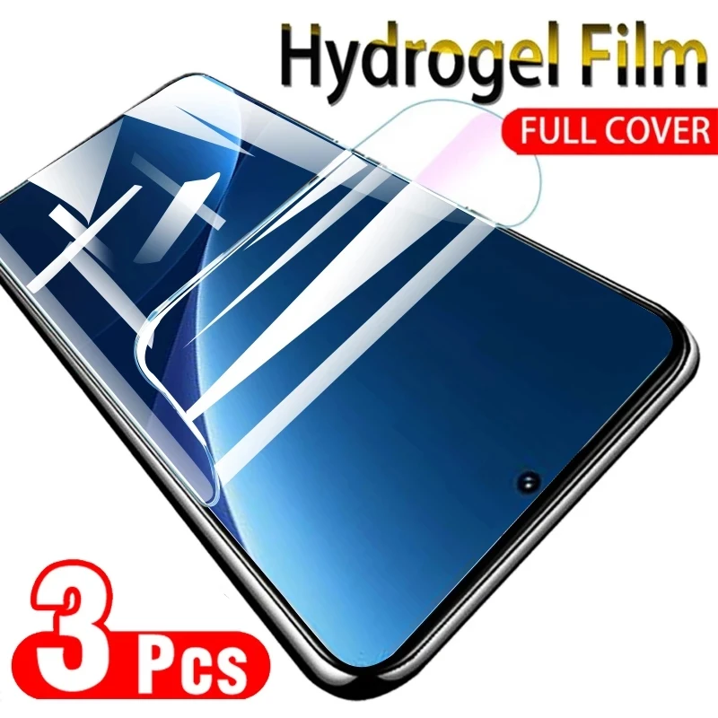 3PCS For Tecno Pova / Pouvoir 2 4 5 Pro 3 Plus Air 1 Pova Neo 2 3 5G Phantom X2 Pro Screen Protector HD Hydrogel Film Not Glass