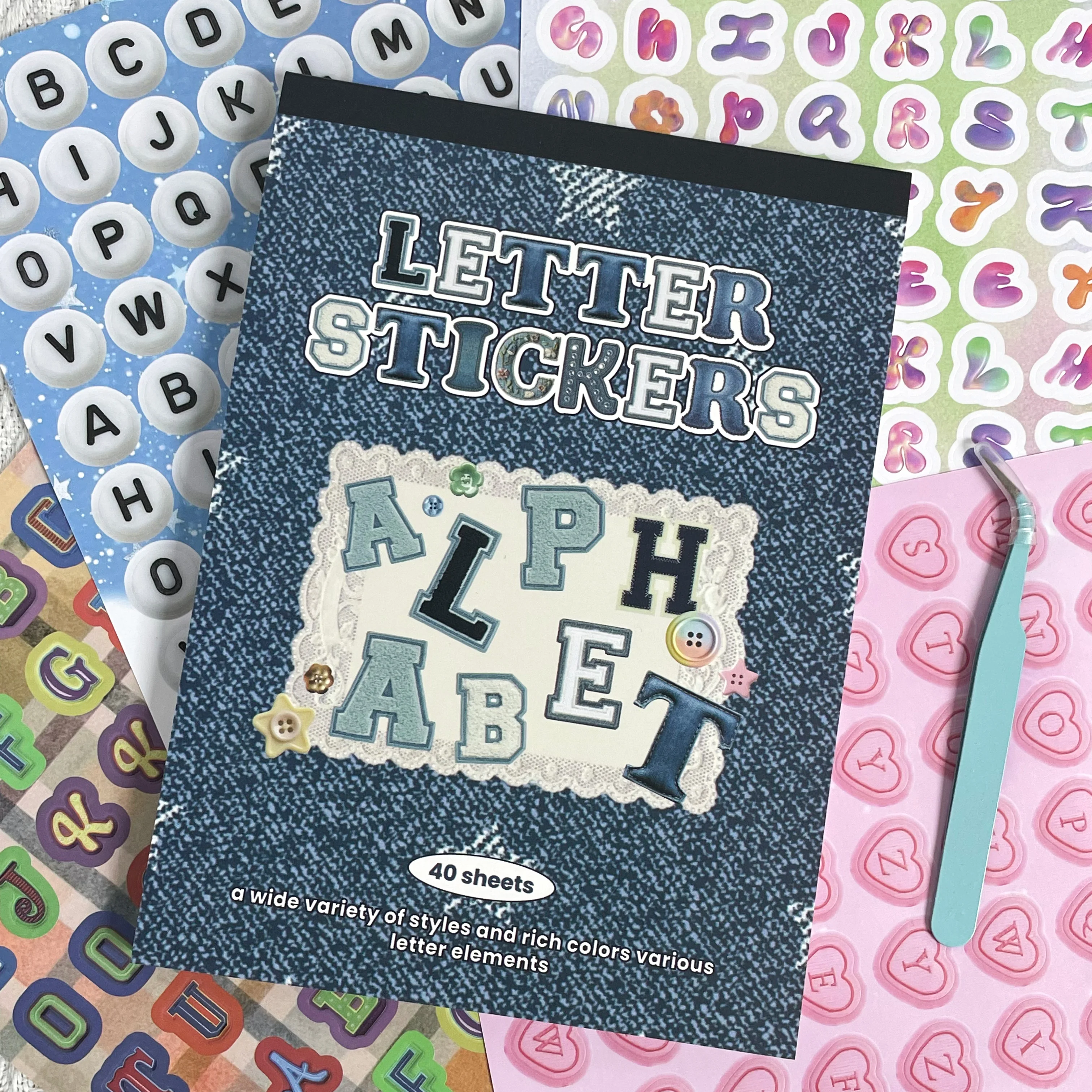 Random Cover Letter Sticker Books, Varied And Diverse Letter Stickers for DIY Crafts, Scrapbooks, Mugs, Mailbox, Bulletin Boards
