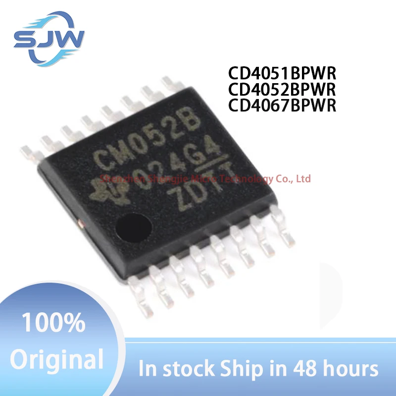 

CD4051BPWR CD4052BPWR CD4067BPWR Screen printing CM051B CM052B CM067B TSSOP16 TSSOP24 Analog switch/multiplexer chip