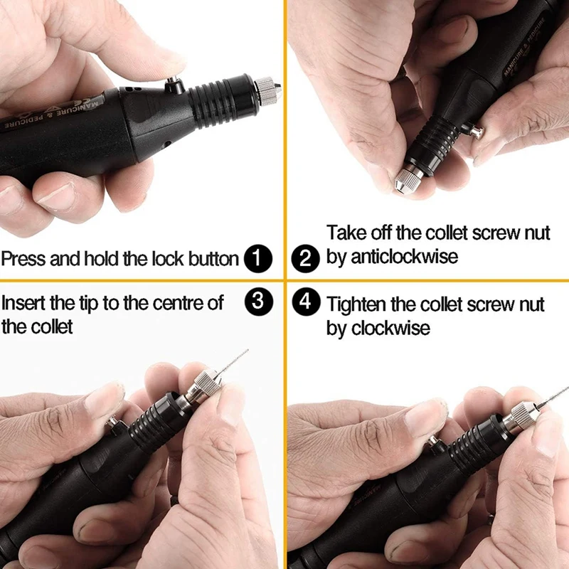 

Engraving Tool Kit, Electric Corded Engraver Pen DIY Rotary Tool For Glass Wood Ceramic Metal Plastic US Plug