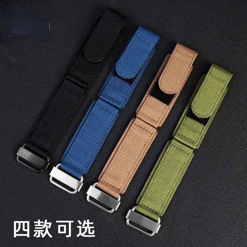 Nylon Watch Strap for Breitling Bell & Ross Thickened Nylon Watchband BR Hook and Loop Fastener Woven Belt 22mm Men