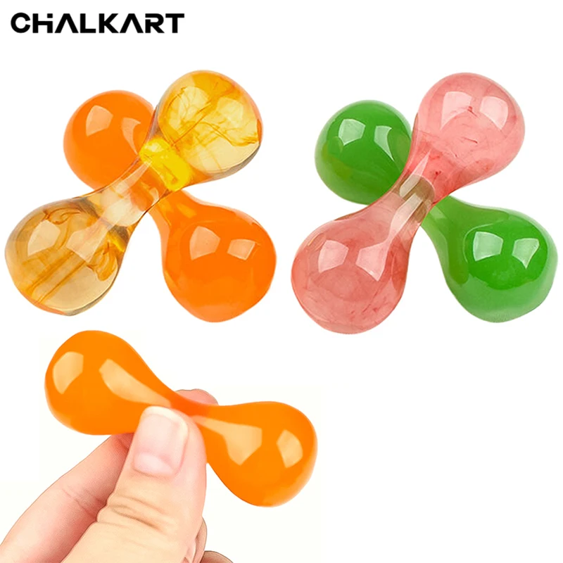 

2025 New 2PCS Rotating Knucklebone Finger Massager - Stress Relief Hand Exercise Toy Portable Resin Acupoint Massage Tool