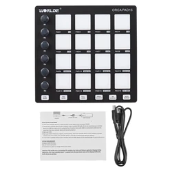 WORLDE Mini II Pro Studio Bundle | ORCA PAD16 + 16-Key MIDI Keyboard | USB-C DAW Controller for Ableton/FL Studio