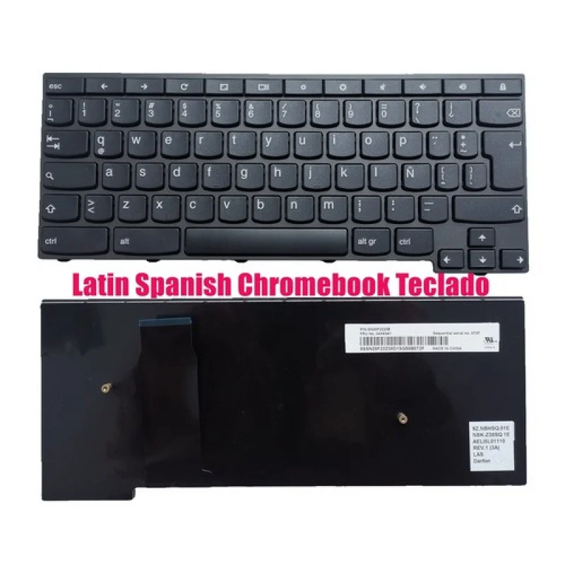 

Y + латиновая испанская клавиатура Chromebook для Lenovo ThinkPad Yoga 11e (20D9/20DA) 04X6341
