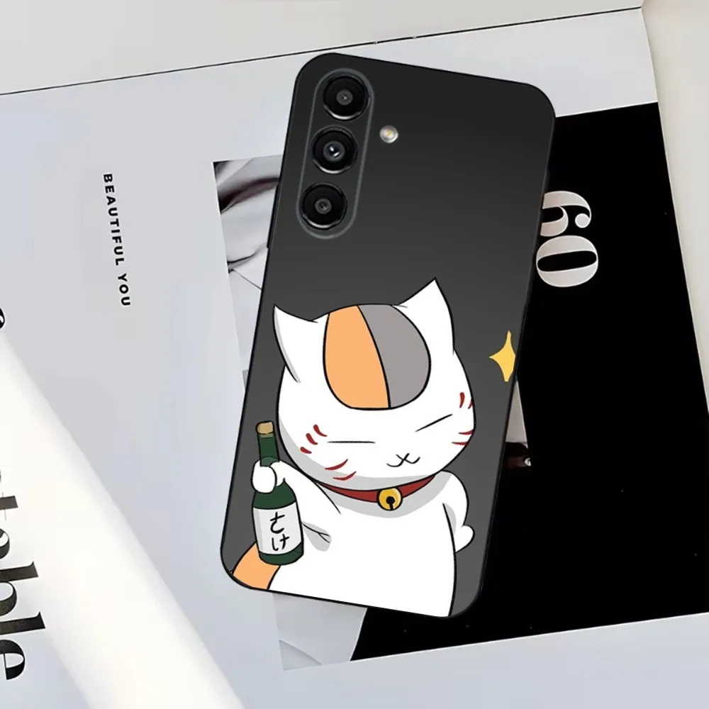 Custodia per telefono Nyanko S-Sensei per Samsung S25, S24, S23, S22, S21, S20, S10, Ultra, Plus, Lite, FE, Cover morbida in silicone nero