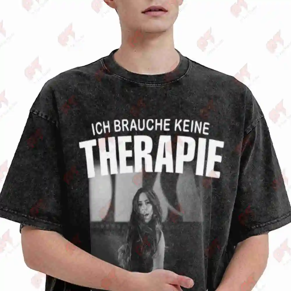 Vanessa Mai Therapie1 Vintage Washed Tee Pure Cotton T-Shirt