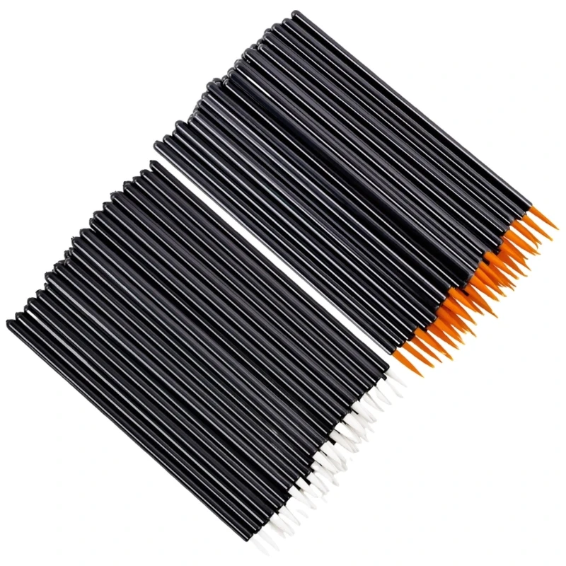 50 Pcs/Set Disposable Eyeliner Brushes Eyeliner Sticks Makeup Brush Eyeliner Applicators Eyeshadow Brush Makeup Tool Dropship