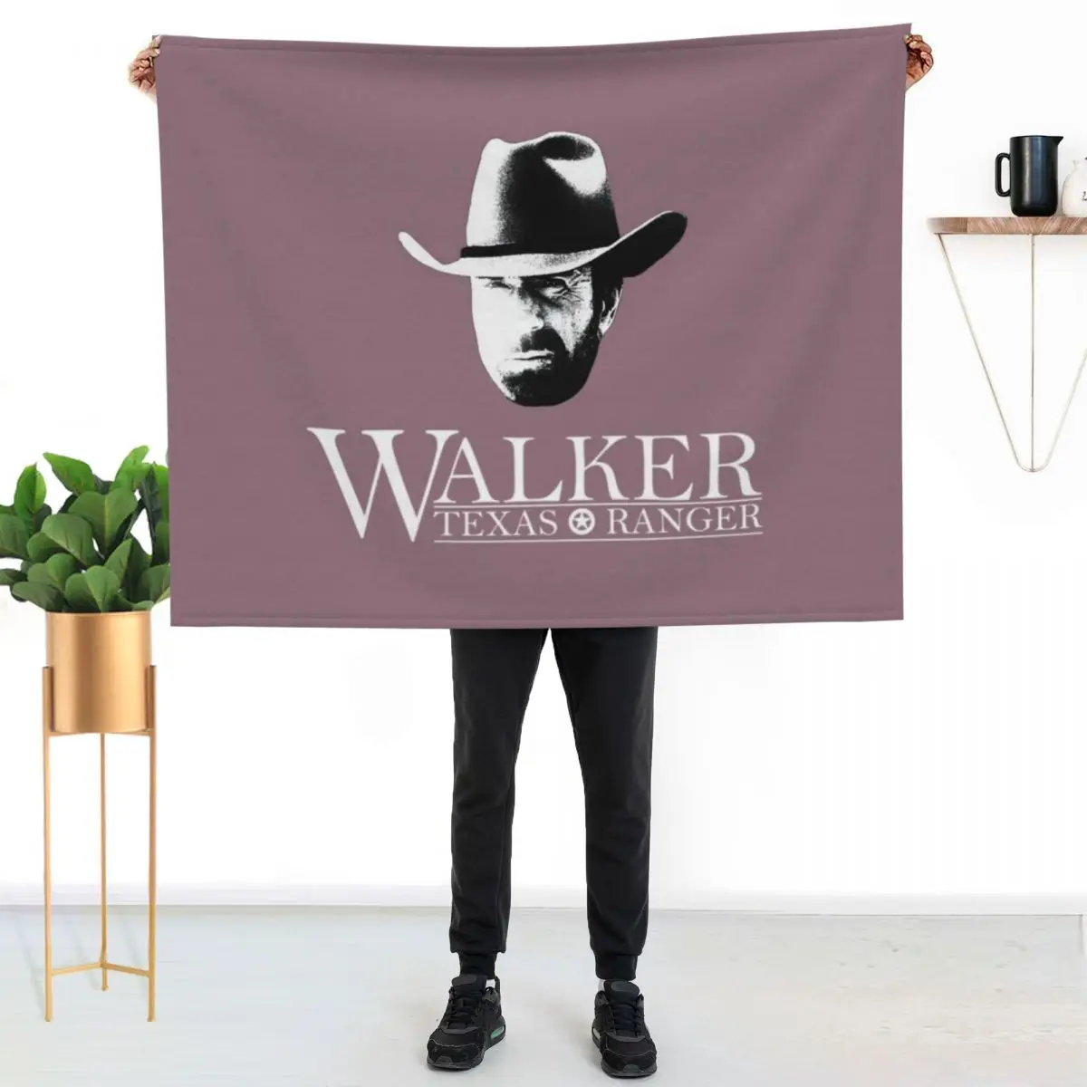 Walker Texas Ranger (Chuck Norris) Head and Essential Throw Blanket Fluffy Cozy Throw Blanket for Home Decor