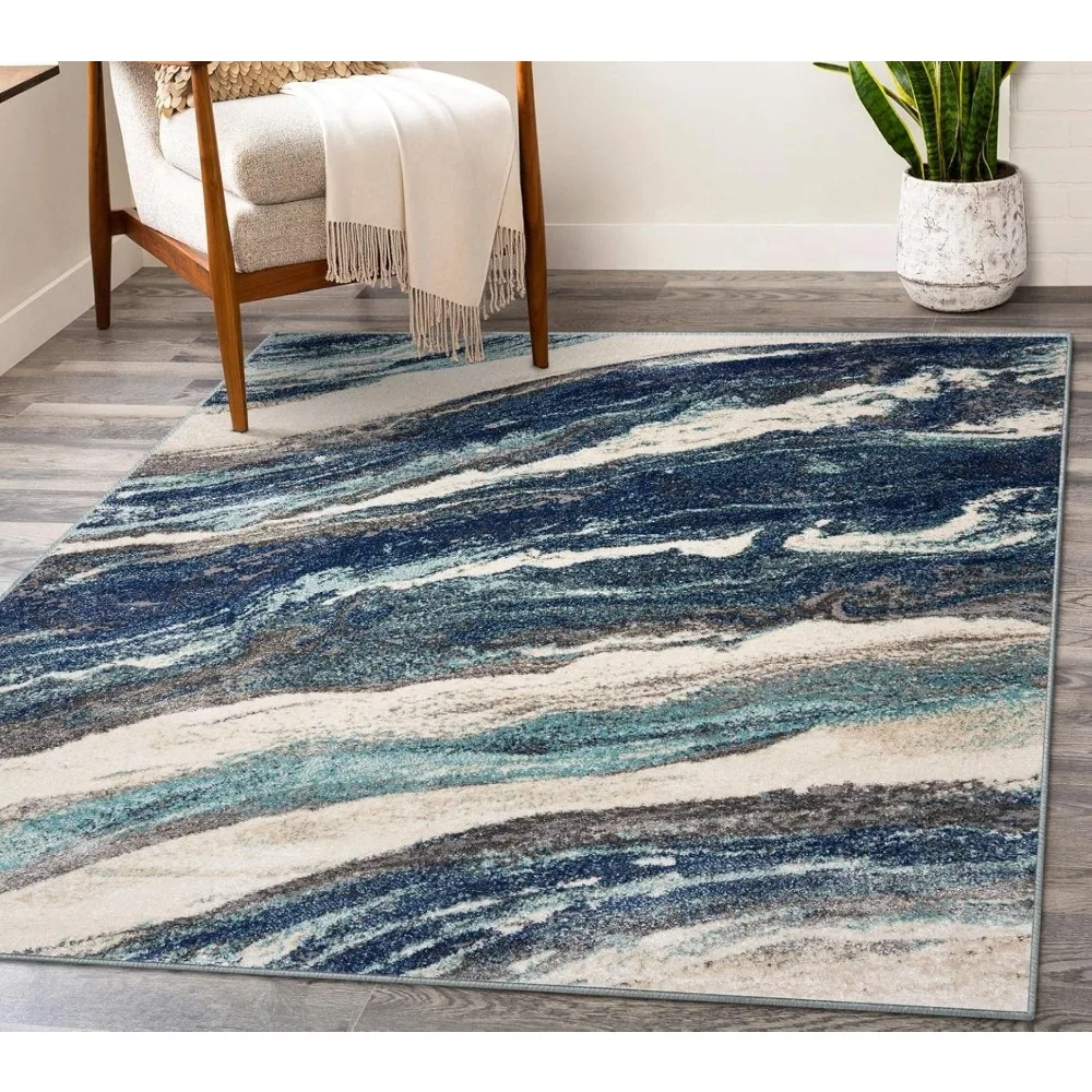 

Lagos Collection 7983 Blue 8x10 Art Deco Area Rug
