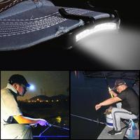 super Bright 11 LEDs led light headLamp head Flashlight head Hat Light Clip light Fishing head lamp