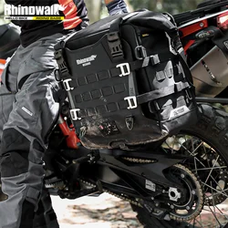 Rhinowalk Motorcycle Side Bag SaddleBag 35L Waterproof Motor Back Bag With Support Board Molle Expansion System Anti-Theft Case