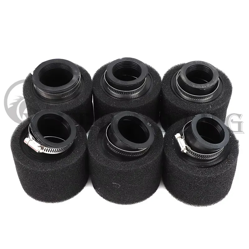 Foam Air Filter 35mm 38mm 42mm 45mm 48mm 50mm 60mm Sponge Cleaner Moped Scooter Dirt Pit Bike Motorcycle Black and Red image 3