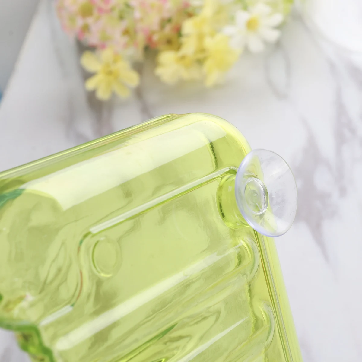 

Drain Soap Dish Vacuum Suction Countertop Sponge Holders Box with Cups Bathtub Tray Kitchen Bathroom