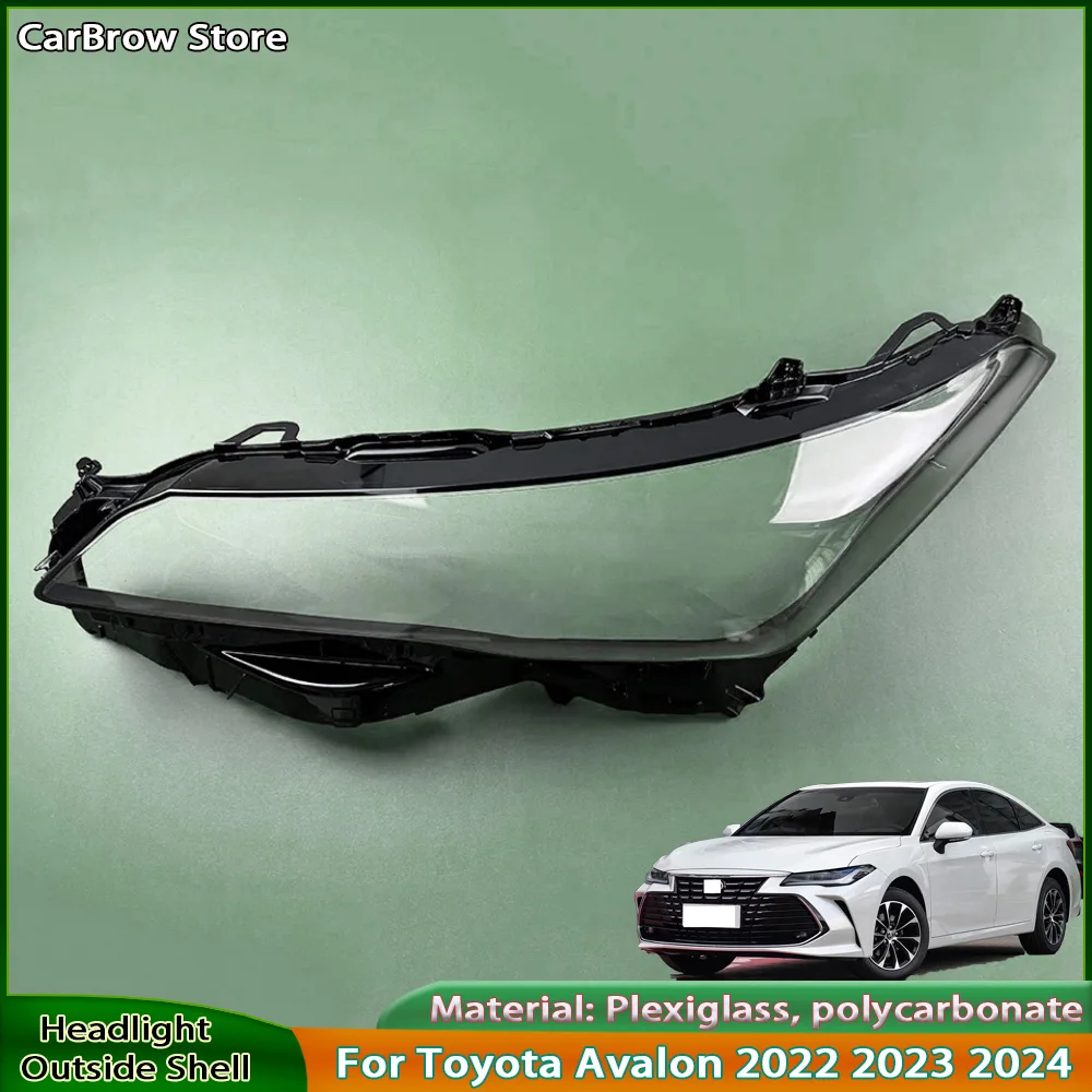 

For Toyota Avalon 2022 2023 2024 Headlamp Cover Headlight Shell Transparent Lens Plexiglass Replace Original Lampshade