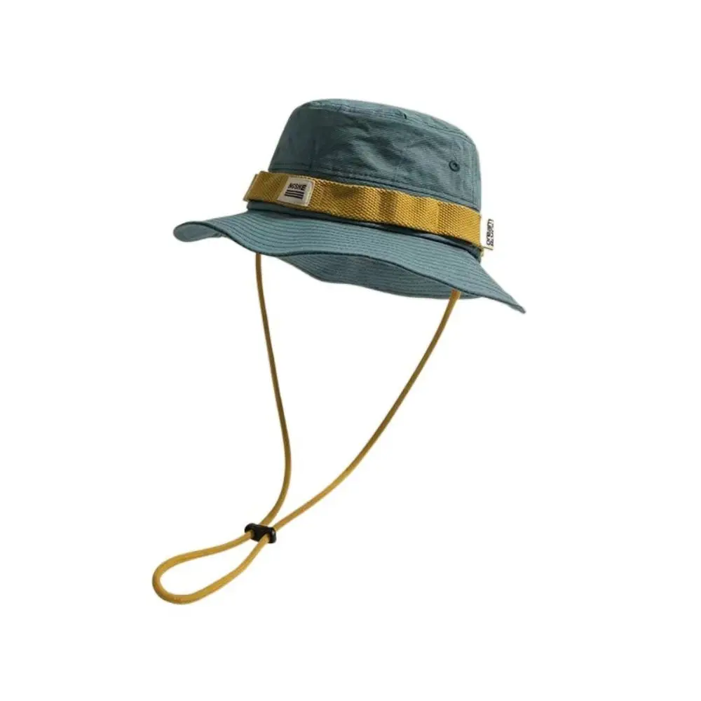 หมวกชาวประมงระบายอากาศได้ดีสีหวานหมวกปีกกว้างหมวกปีนเขา Topi kamping วินเทจ