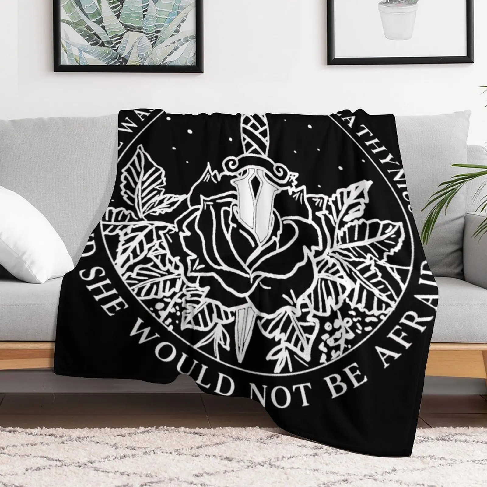 Aelin Galathynius - Throne of Glass Quote Throw Blanket for winter Beach christmas gifts Blankets