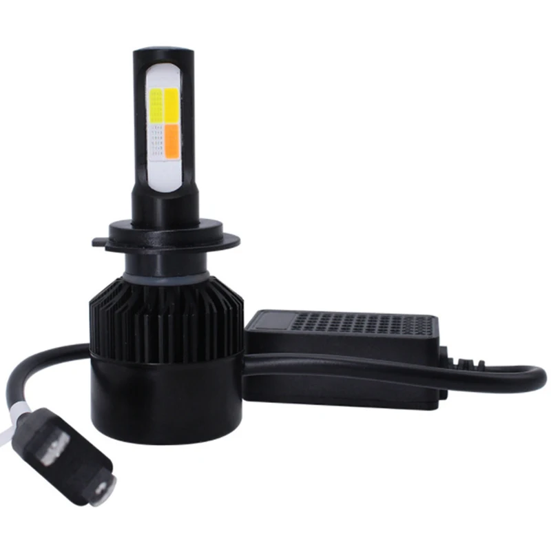 4Colors Strobe 60W Bulb Car Headlight H4 H7 LED Car Headlight Lamp Car Flashing Fog Light H8 H9 H11 9005 9006 LED Foglight Bulb