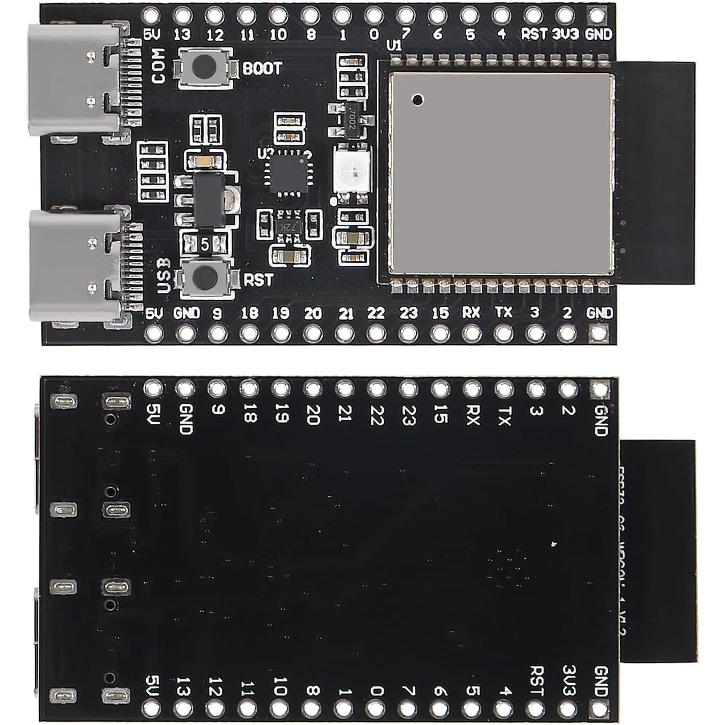ESP32 ESP32-C6 ESP32-C6-WROOM-1-N4 WiFi+Bluetooth Internet of Things Dual Type-C Development Board ESP 32 Core Board for Arduino
