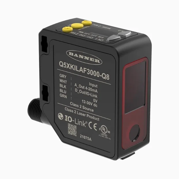 

Original BANNER Q5X Analog laser ranging sensor Q5XKILAF3000-Q8 Q5XKULAF3000-Q8