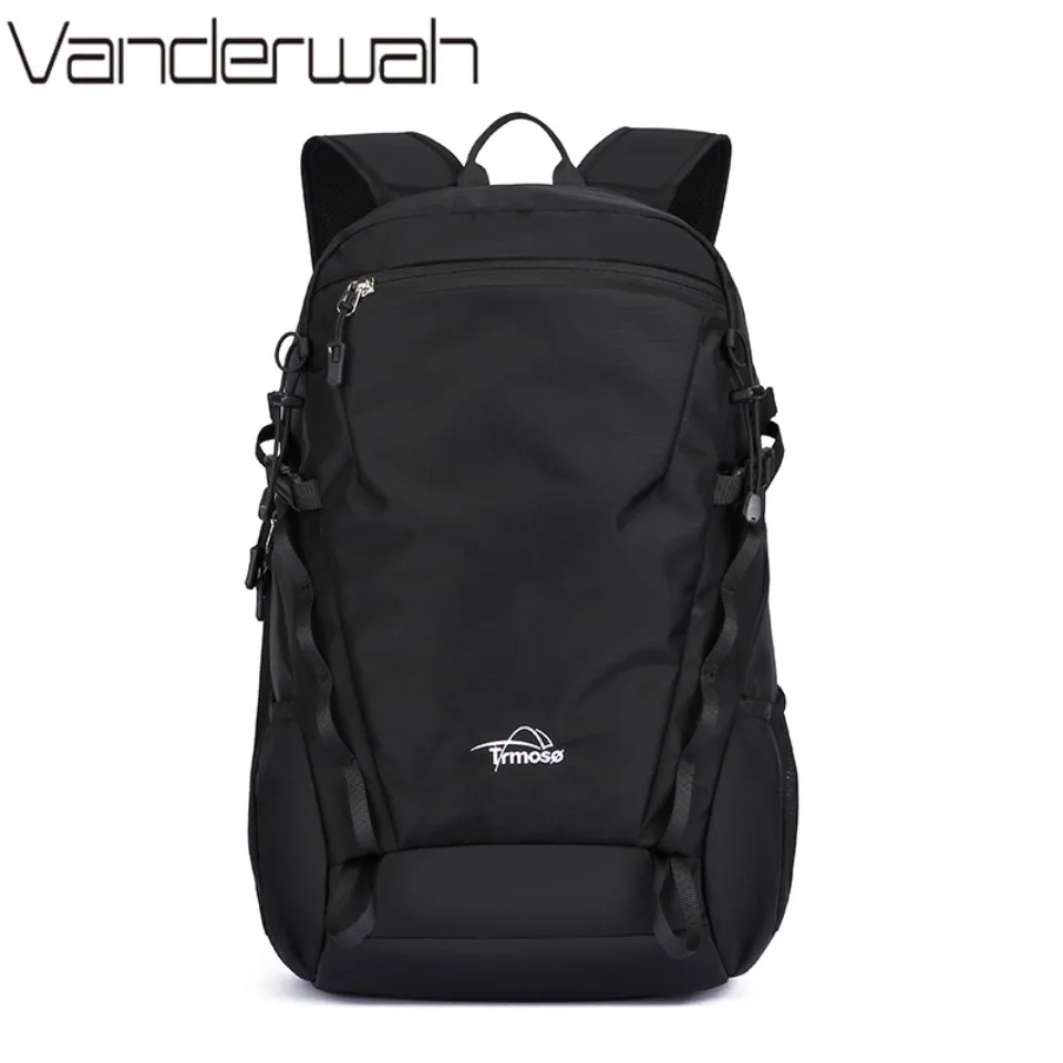 

Luxury Unisex Large Capacity Solid Color Backpack with reflective And strip Rescue whistle Outdoor Bag For Travel Camping Hiking