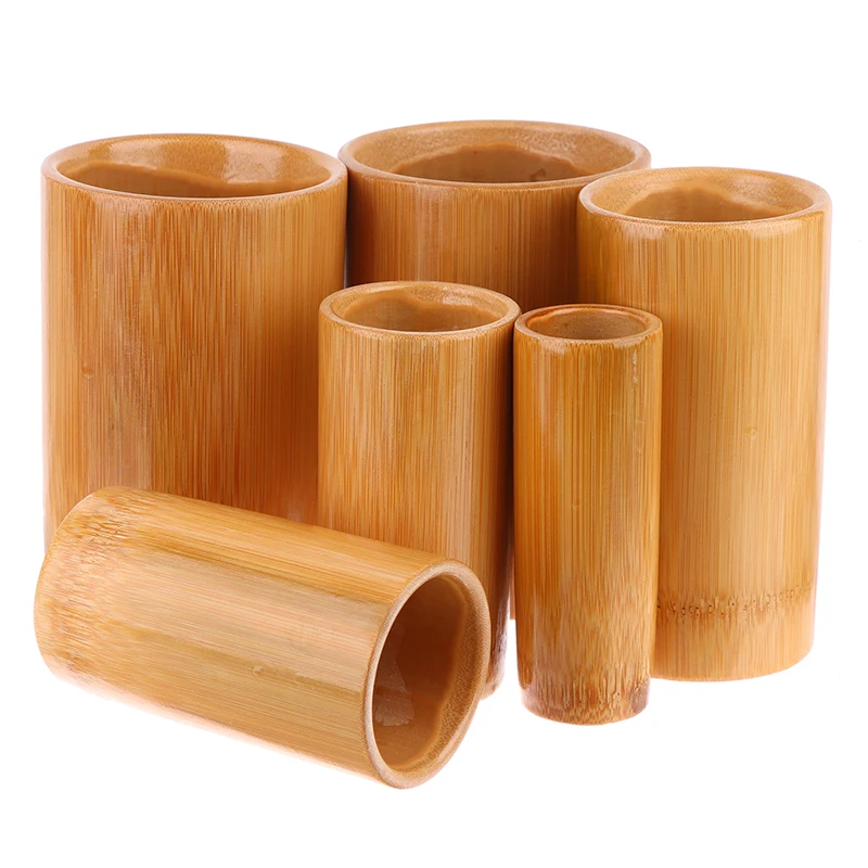 Traditional Chinese Jar Fire Cupping Set Body Therapy Cellulite Kit Carbonized Bamboo Suction Cups Acupuncture Massage