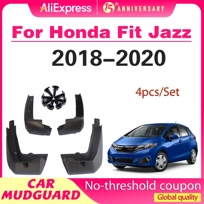 واقيات الطين لهوندا فيت جاز GK 2018 2019 2020 واقيات الطين واقيات الطين للعجلات الخلفية الأمامية واقيات الطين ملحقات نمط السيارة #1