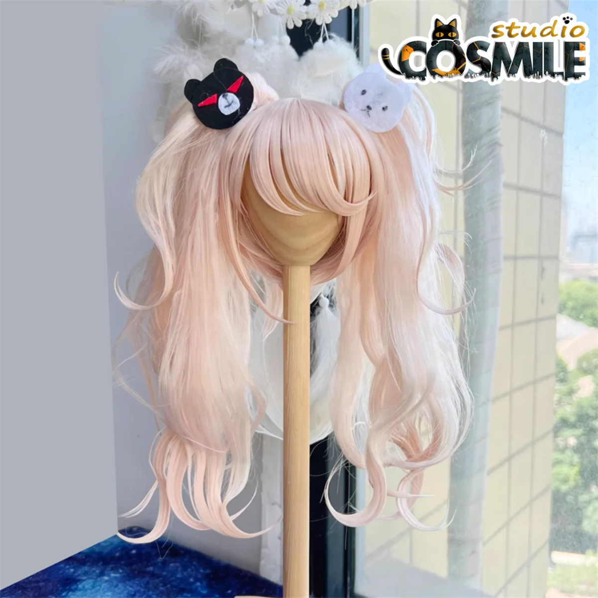 手作り Junko モデルヤンデレライトピンク束 Cos コスプレ 1/3 1/4 BJD ブルースタイリングヘアウィッグ人形のアクセサリー KN
