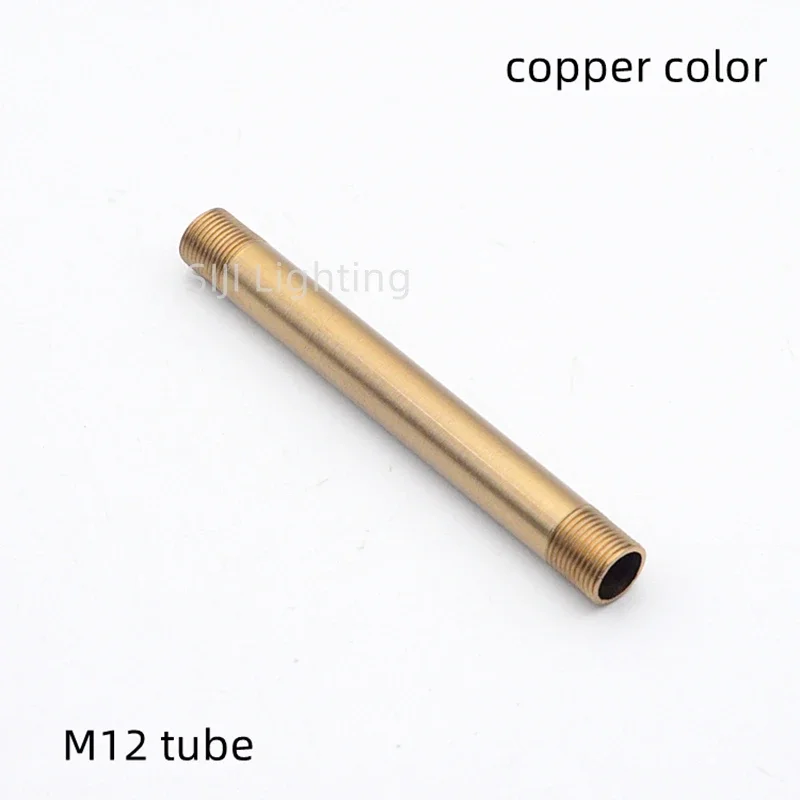 M10 M12 M16 Lamp Tooth Tube M10 Thread Pipe Tube Led Chandeliers Pendant Light Crystal Light Lamp Base Connection Tube Wall Lamp