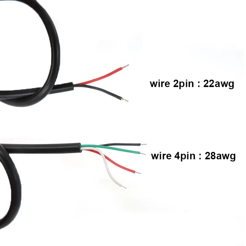 USB 2.0 Typ C männlich weiblich 0,25/1/2 m 2 4-adriges Pin-Draht Stromdatum Ladekabel rechtwinklig Stecker Verlängerung Stecker DIY Reparatur