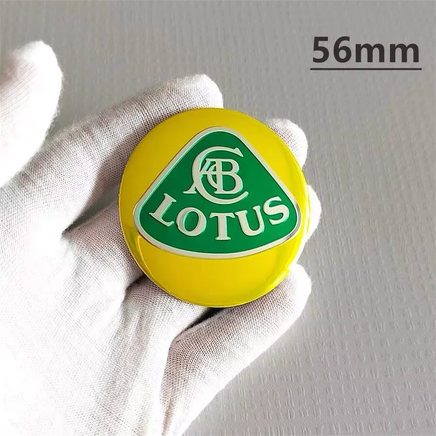 56mm 60mm LOTUS Eletre Emira Car Emblem Wheel Center Hub Cap Auto Rim Refit Dust-proof Badge Covers Sticker Accessories