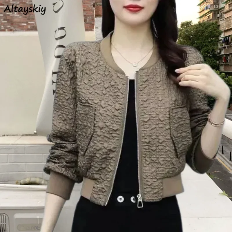 

Jackets Women Temperament Fashion Simple Solid Design Basic Outwear Ladies Tender Leisure Autumn Korean Style Daily Charming New