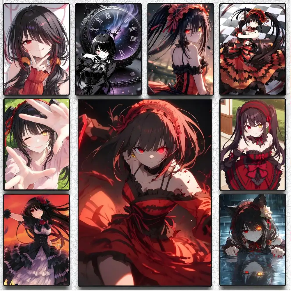 Youth Anime D-Date A Live Poster Artistic Peel-Off Wall Decor, Indoor Outdoor Home Ornament for Collectors