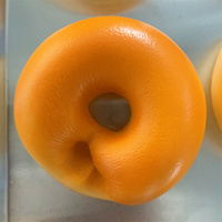 Diy Softness Sucking Fingers Sponge PU Material Original Flavor Donuts Decoration Hung Display Props Wall Toy Gift Cute Squishy