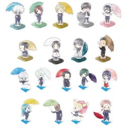 Anime  Acrylic Stand Doll Yuji Itadori Megumi Gojo Satoru Mini Figure Model Plate Cosplay Umbrella Toy for Gift