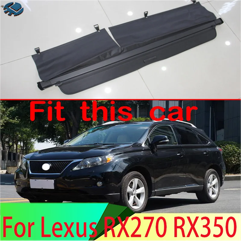 Aluminum+Canvas Rear Cargo Cover Privacy Trunk Screen Security Shield Shade Accessories For Lexus RX270 RX350