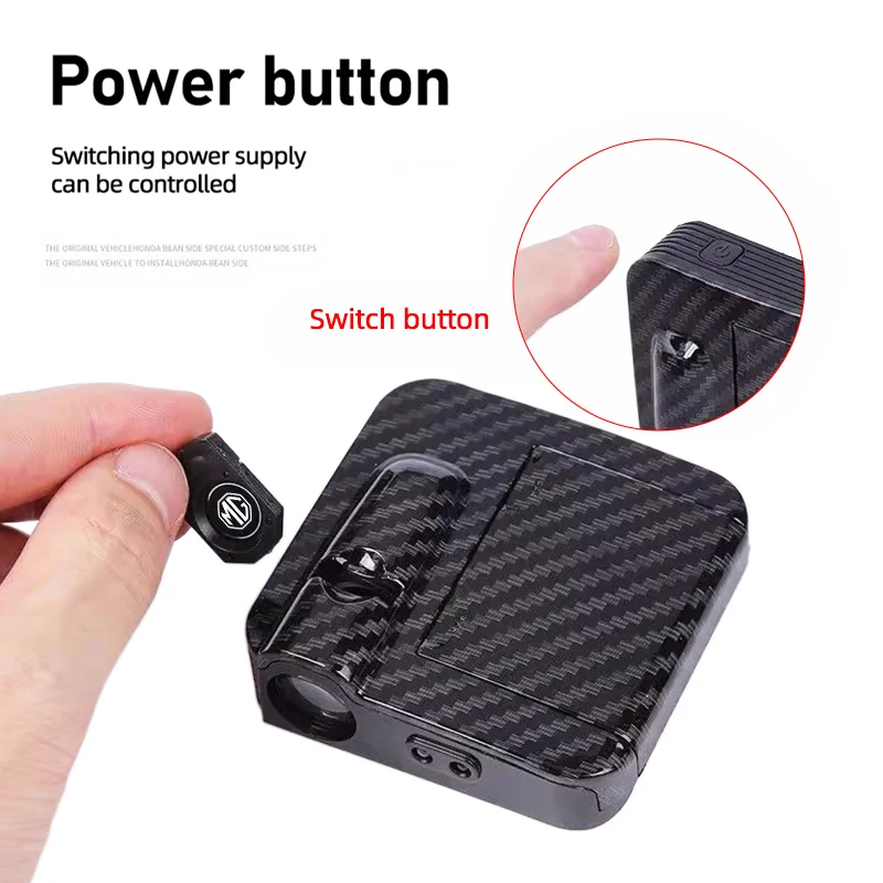 باب السيارة ترحيب ضوء سيارة مفتوحة الباب مصباح إسقاط ل MG 4 5 6 7 Cyberster ES5 ONE MG5 Scorpio ZS HS MARVEL-R Hector MG3 EZS #5