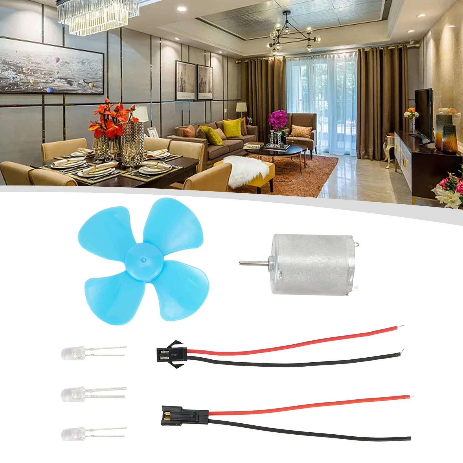 Generator-Kit, Windkraftanlage, Dynamogenerator, 200–6000 U/min, 25 mm x 31 mm, 60 mm Paddel, elektrische Komponenten, Armaturen-Set