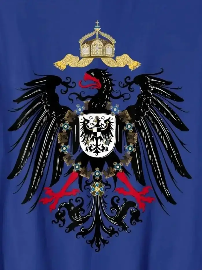 

German Imperial Eagle - Deutsches Kaiserreich T-Shirt 100% Cotton O-Neck Short Sleeve Summer Casual Mens T-shirt Streetwear