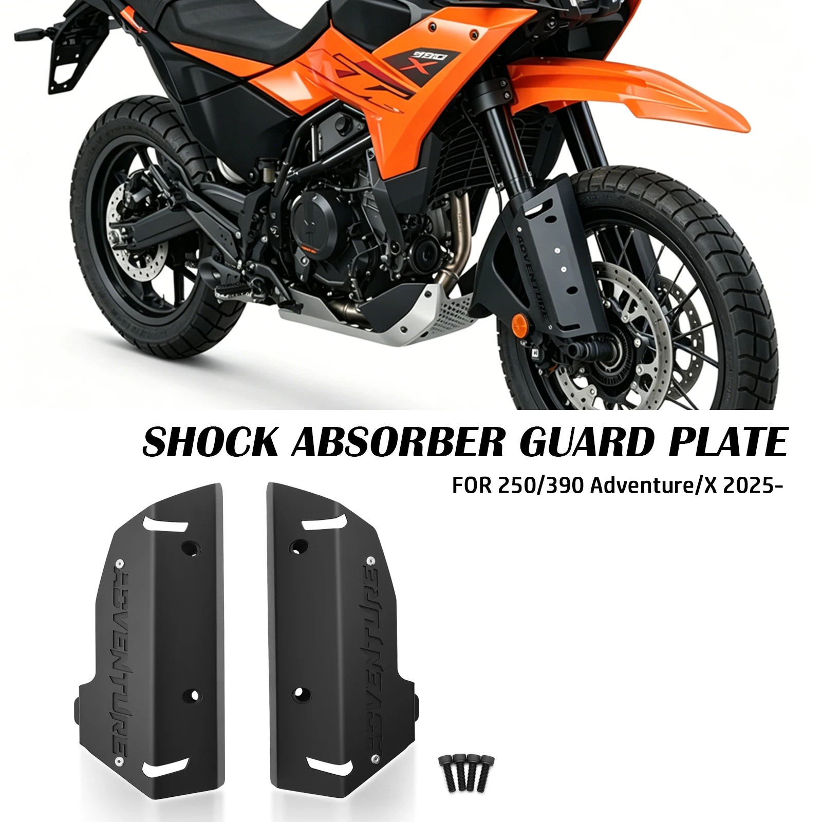 

Motorcycles Accessories Front Fork Shock Absorber Guard Plate Shield Protection For KTM 390 ADVENTURE X 2025 2026 390 250 Adv