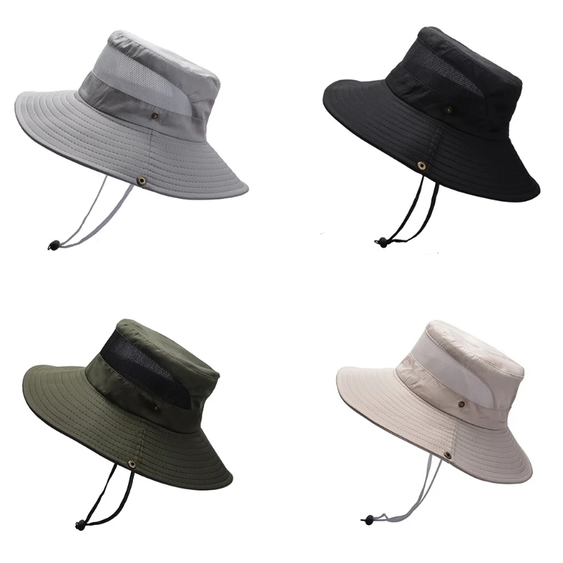 

for Sun Hats for Men Women with Wide Brim Bucket Hat Waterproof Breathable Packable Boonie Hat for Fishing