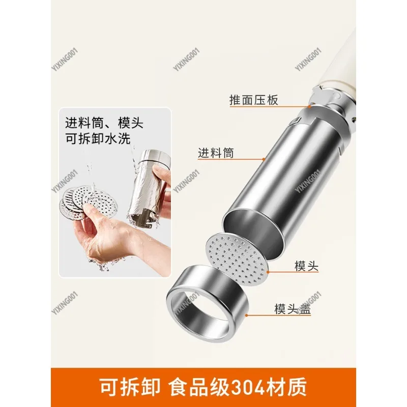 Small Electric Noodle Maker Automatic Handheld Press for Home Fresh Pasta Making Genuine Kitchen Appliance
