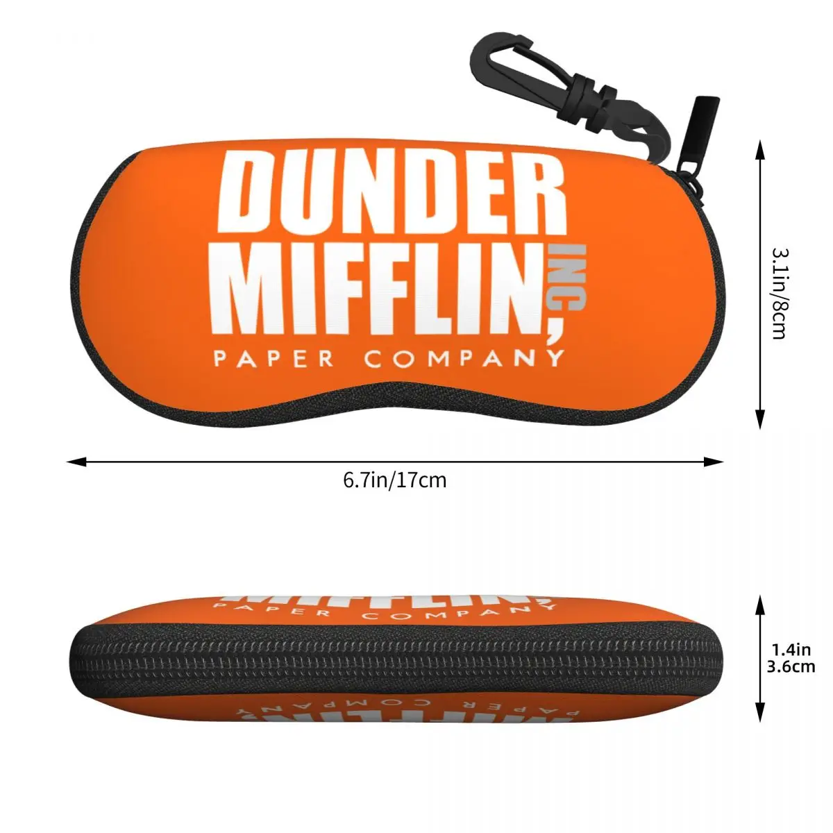 Custom The Office TV Show Dunder Mifflin Paper Company Glasses Case Stylish Shell Eyeglasses Case Sunglasses Box