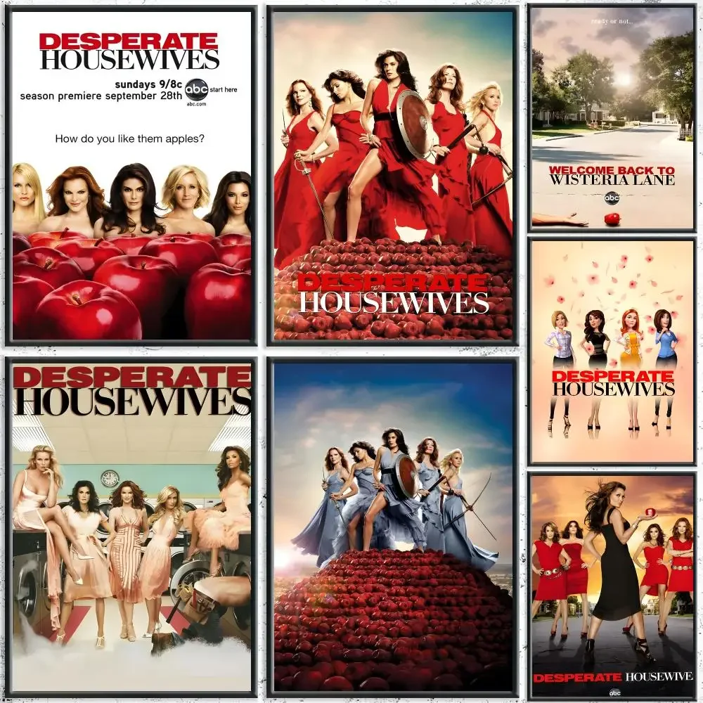 Classic TV Series D-Desperate HousewivesS Poster HD Self-Adhesive No Residue After Removal Ideal for All Kinds of Wall Decor